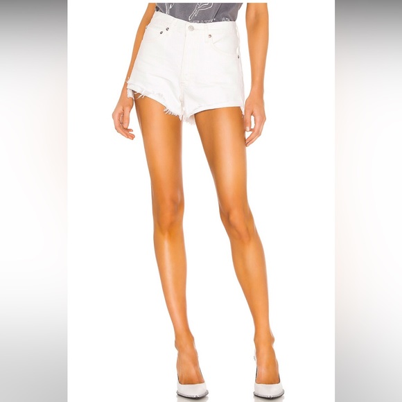 Agolde Pants - Agolde Parker Vintage Cut Off Short Tissue | White Agolde Jean Shorts A026-1183